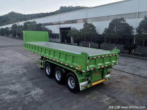 Rear-dump semi-trailer
